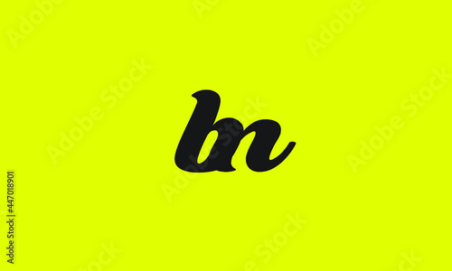 Alphabet letters Initials Monogram logo BN, NB, B and N
