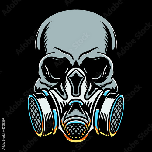 Vector Skull Gas Mask 