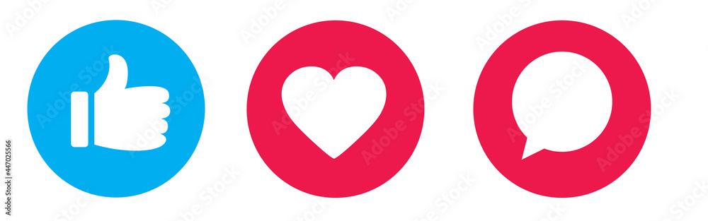 Thumbs up, heart and comment. Buton for social media. Like social network icons. Like, thumb up and heart collection. Thumbs up, heart and comment. Buton for social media. Like social network icons. Like, thumb up and heart collection.