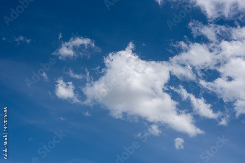 Blue sky with white clouds