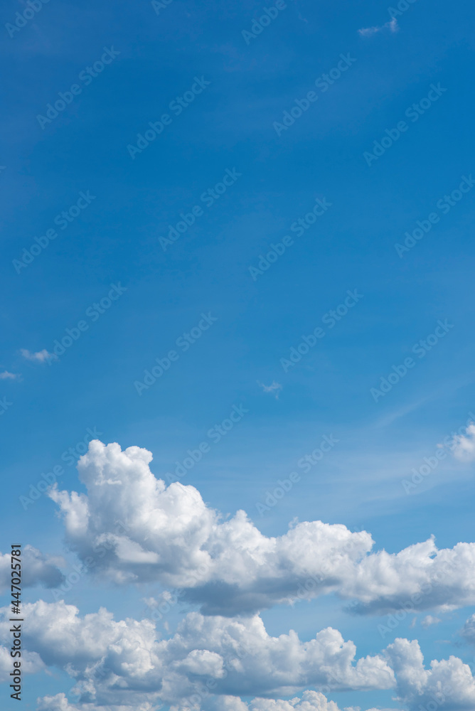 Blue sky with white clouds