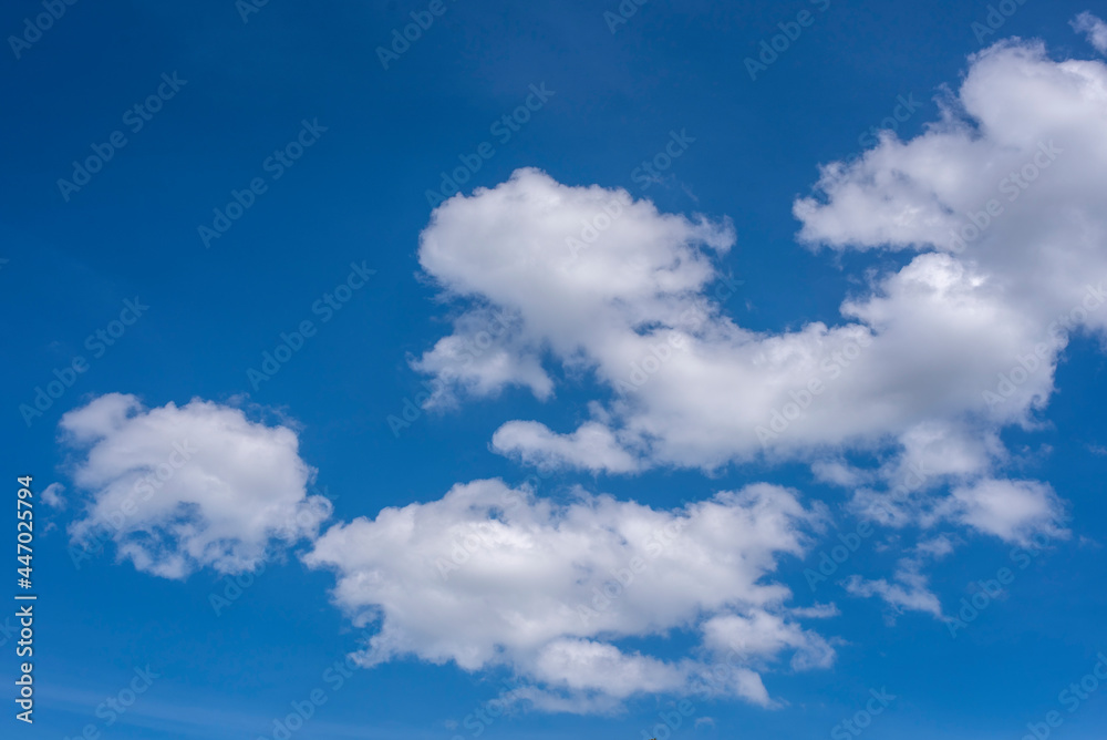 Blue sky with white clouds