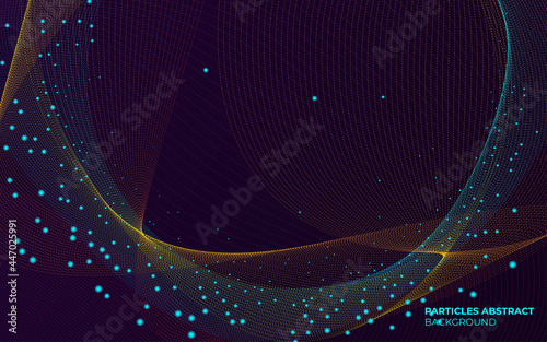 Modern Light Particles Abstract Background