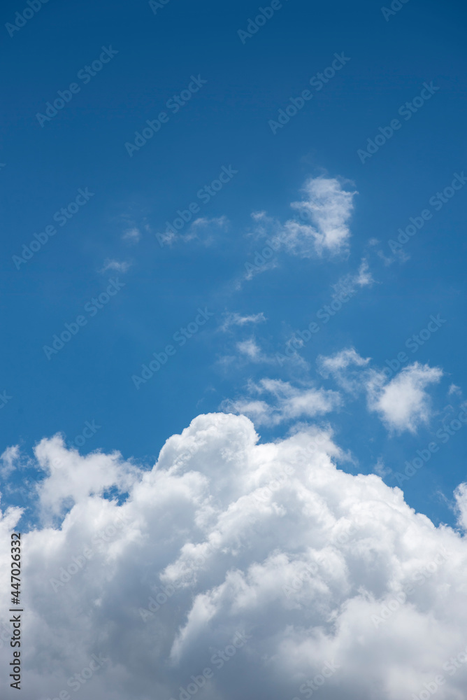 Blue sky with white clouds
