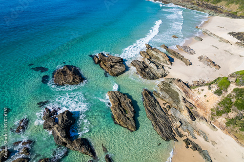 Burgess Beach Aerial Morning Seascape