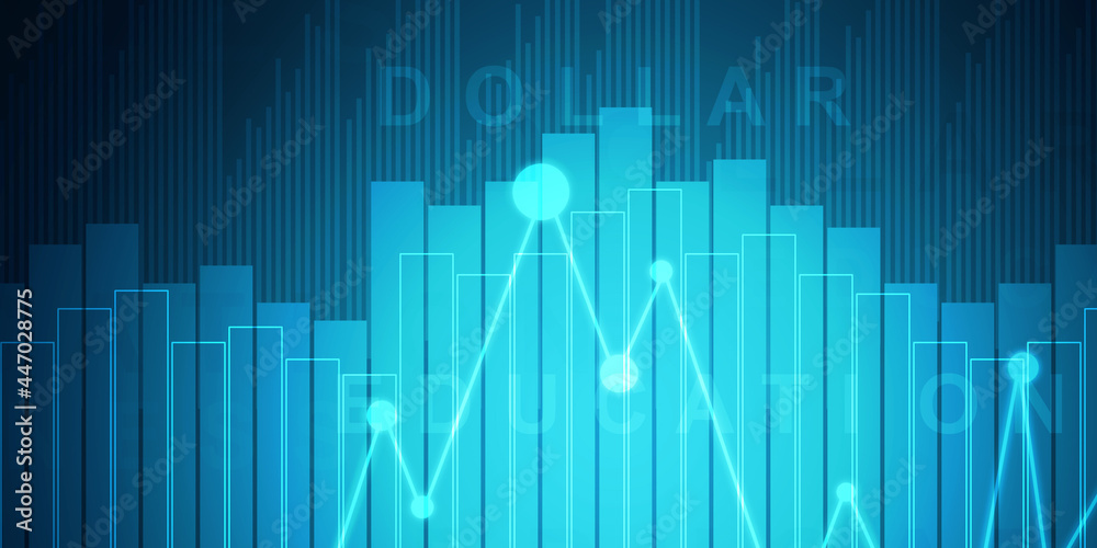 2d rendering Stock market online business concept. business Graph 2d rendering Stock market online business concept. business Graph