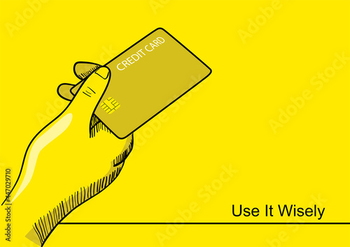 Hand Holding A Credit Card