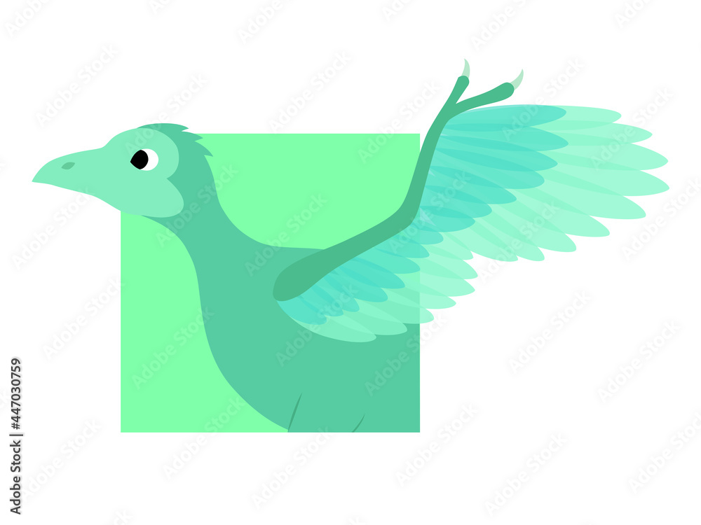 始祖鳥アイコン　四角フレーム