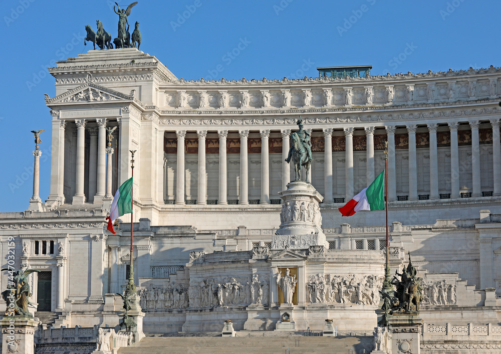 Historical Monumento called ALTARE DELLA PATRIA in Rome Italy