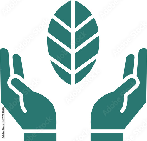 Save energy icon. Ecology concept icon style