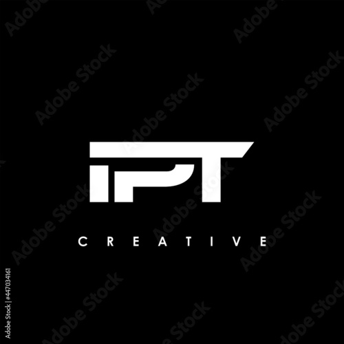 IPT Letter Initial Logo Design Template Vector Illustration photo