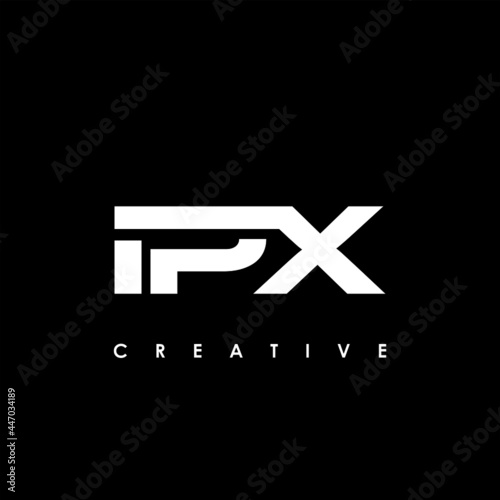 IPX Letter Initial Logo Design Template Vector Illustration photo