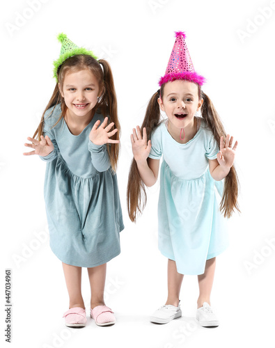 Cute little sisters in part...