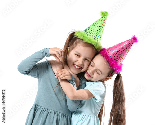 Cute little sisters in part...