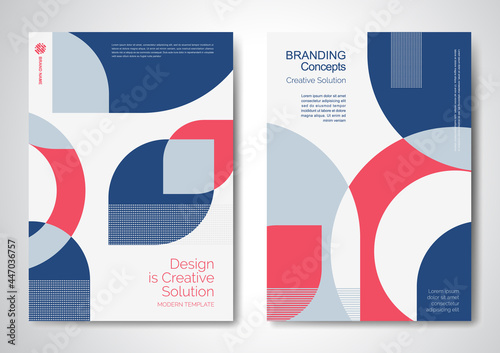 Template vector design for Brochure, AnnualReport, Magazine, Poster, Corporate Presentation, Portfolio, Flyer, infographic, layout modern with colorful size A4, Front and back, Easy to use.