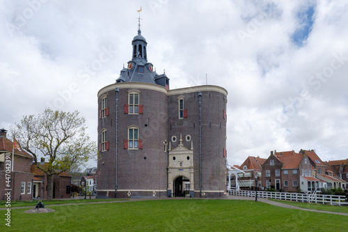 Drommedaris 16th Century entrance gate of the old part of Enkhuizen near the harbor, Noord-Holland Province, The Netherlands photo