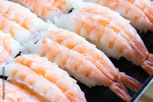 Ebi Nigiri Sushi or Sushi shrimp photo