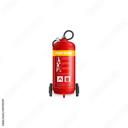 fire extinguisher isolated on white background