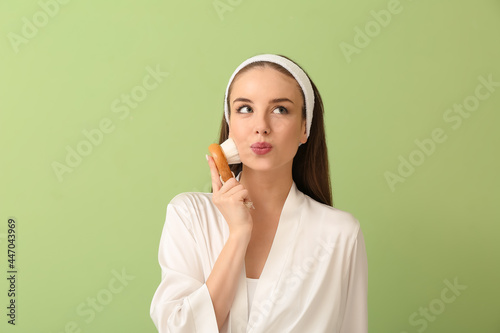 Beautiful young woman with ...