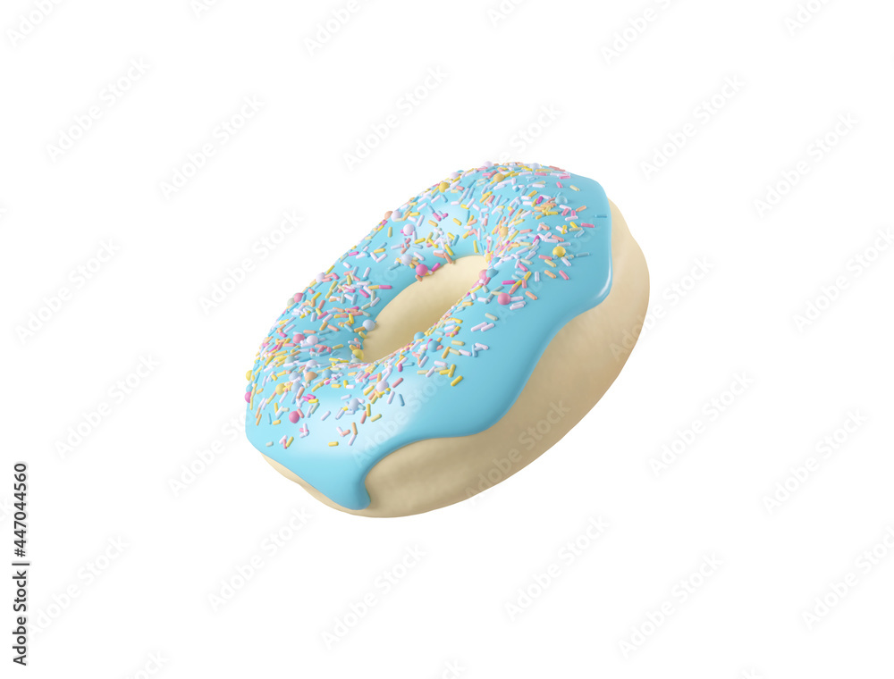 Donuts with sprinkles flying over on background. 4K Donuts with sprinkles flying over on background. 4K