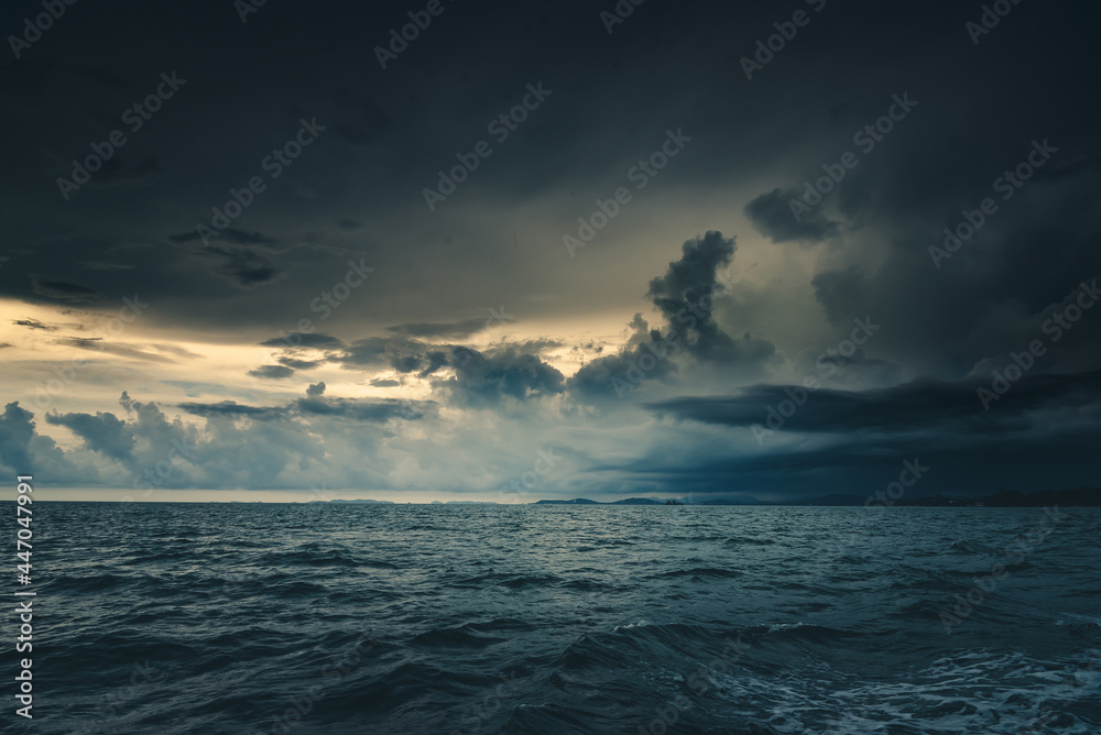 Nature in twilight period which including of sunrise over the sea and the nice beach. Summer beach with blue water and purple sky at the sunset. Nature in twilight period which including of sunrise over the sea and the nice beach. Summer beach with blue water and purple sky at the sunset.