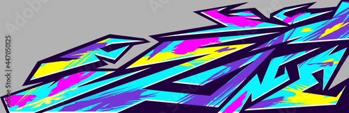 graffiti background racing graphics abstract background for car wrap and vinyl stickers. vector illustration