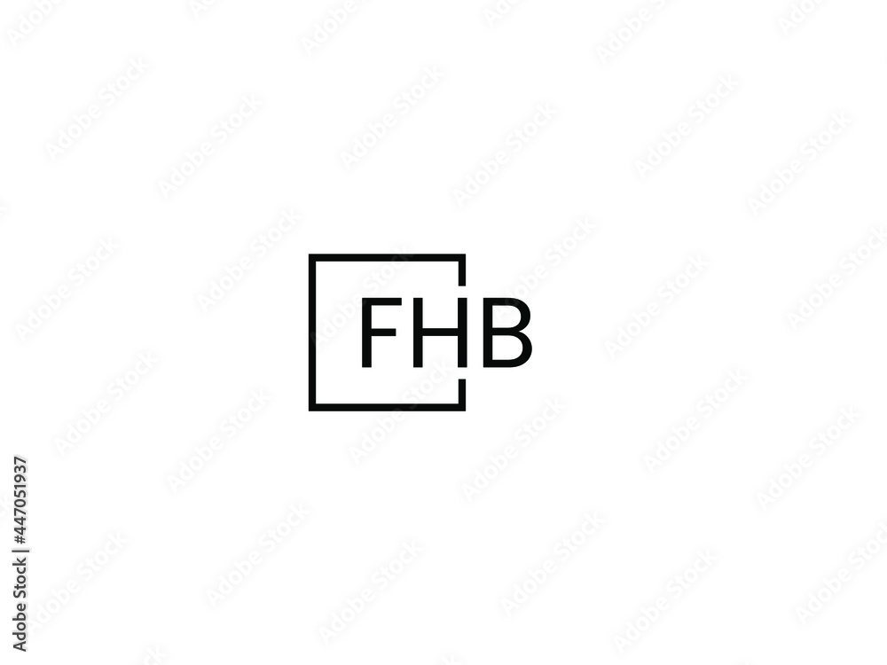 FHB Letter Initial Logo Design Vector Illustration FHB Letter Initial Logo Design Vector Illustration