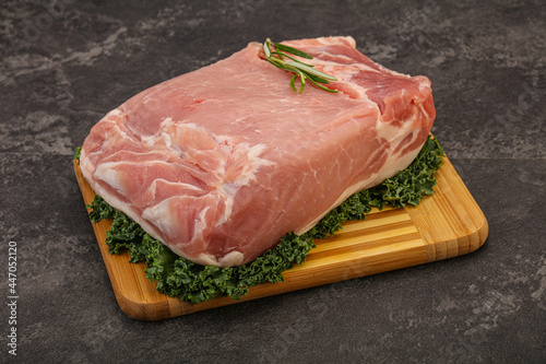 Pork meat piece for cooking