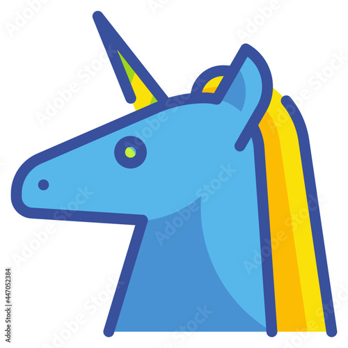 unicorn line icon