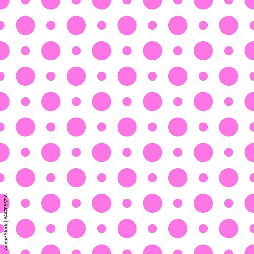 seamless pattern with pink dots