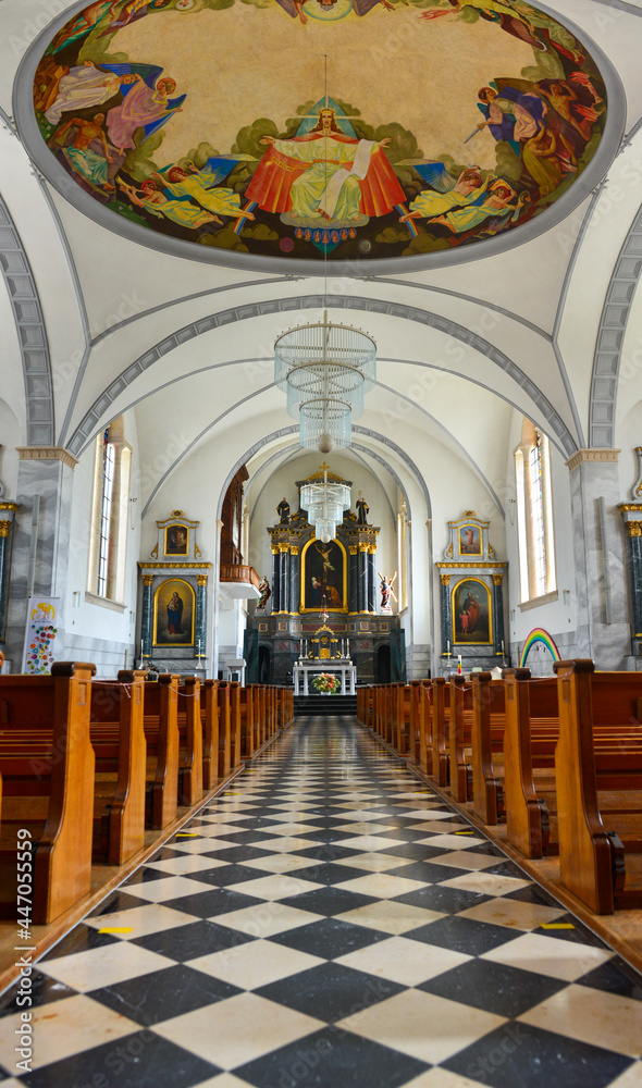 Innenansicht katholische Pfarrkirche St. Andreas in Gossau SG