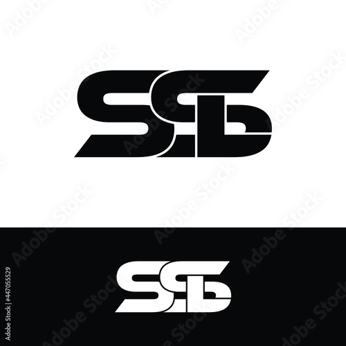 SSL letter monogram logo design vector