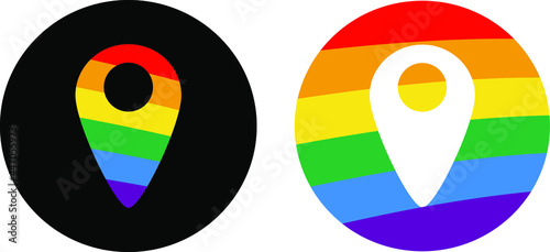 Vector of the LGBT communication icons Free Download Vector of the LGBT communication icons - GFXLoad