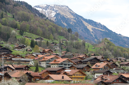 village in the Alps mountains © mirebel