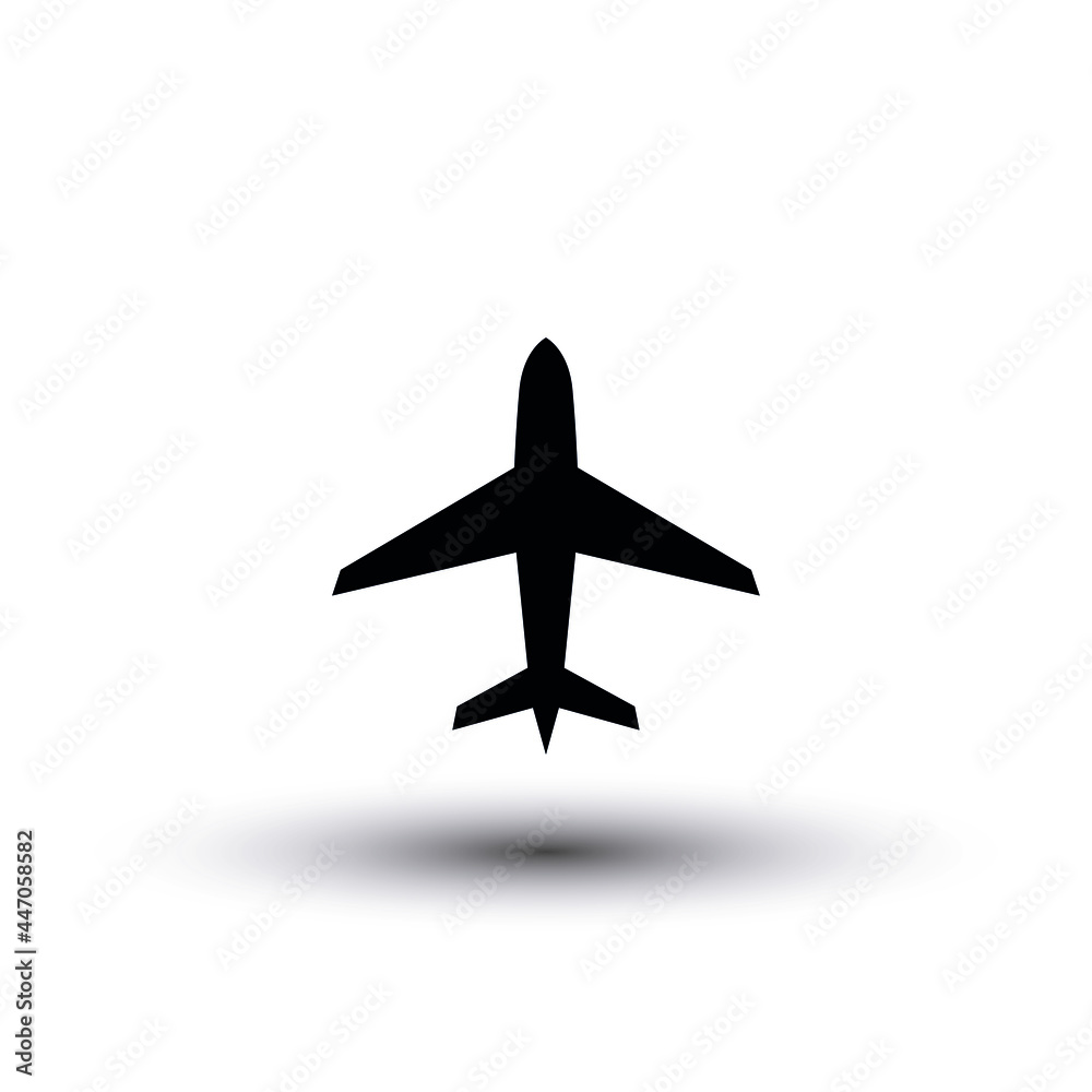 Abstract Vector Airplane Icon Design, Simple and Modern Airplane Logo Design