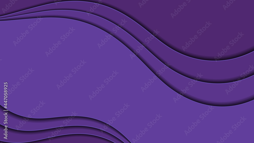 Obraz premium Beautiful purple wavy background. Vector image.