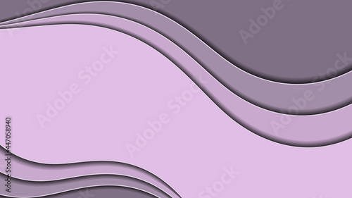 Beautiful beige-pink wavy background. Vector image.