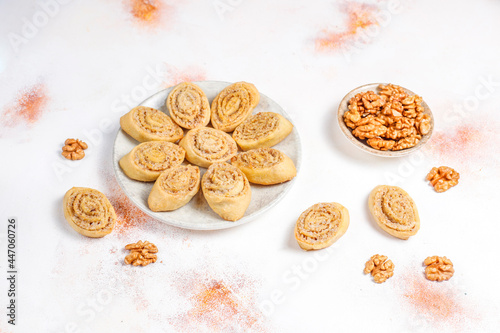 Homemade delicious organic walnut cookies.