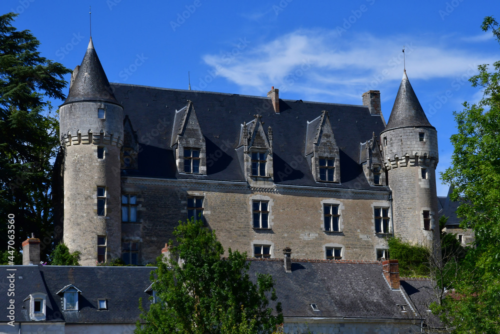 Montresor; France - july 12 2020 : historical castle