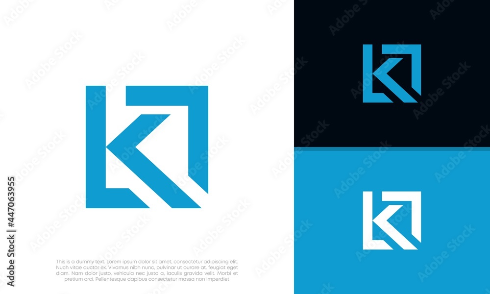 Innovative high tech logo template. Template label for blockchain technology. Technology Logo. Initials K logo design. Innovative high tech logo template. Template label for blockchain technology. Technology Logo. Initials K logo design.