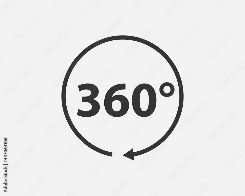 360 degree view vector icon 360 degree view vector icon