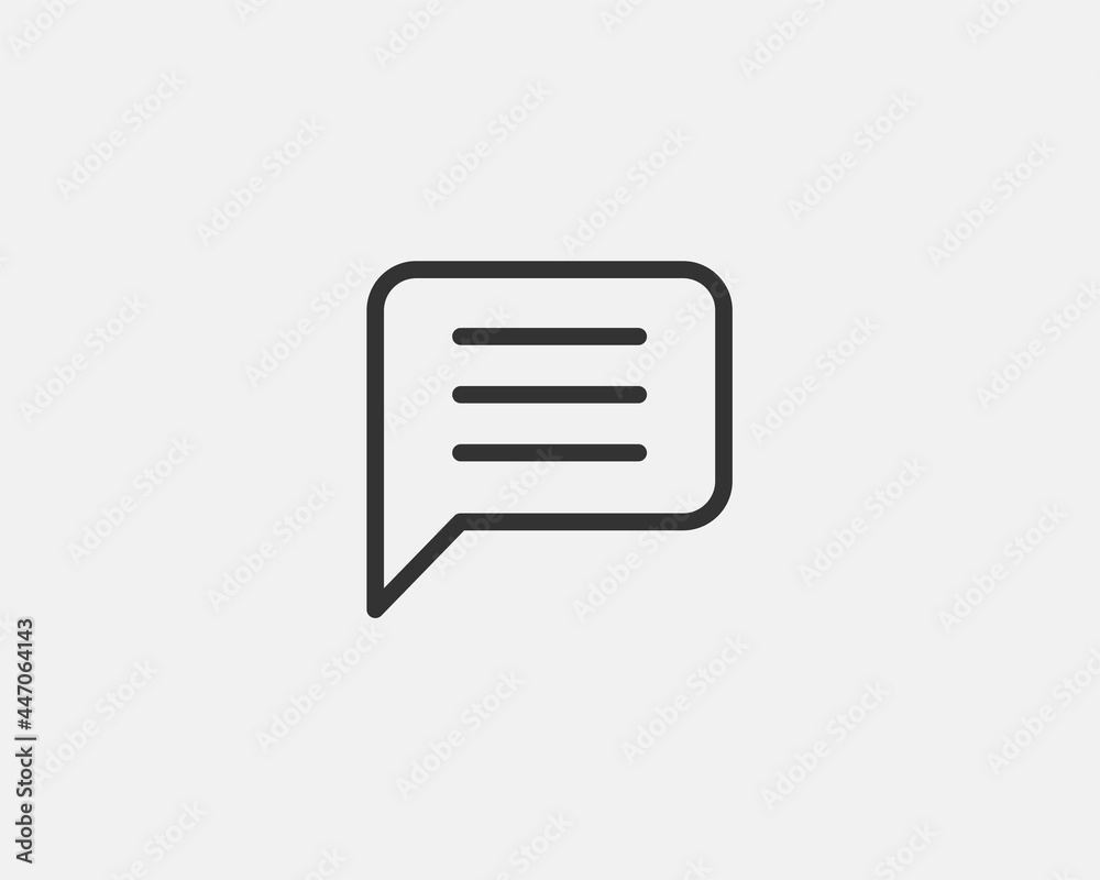 Chat icon vector design element. Talk bubble speech sign. Dialogue balloon. Chat icon vector design element. Talk bubble speech sign. Dialogue balloon.