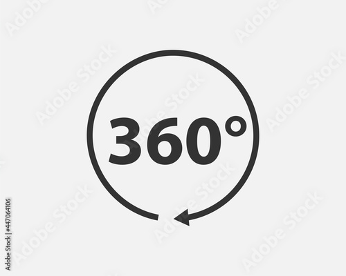 360 degree view vector icon