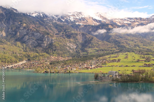 lake in the mountains in the Alps