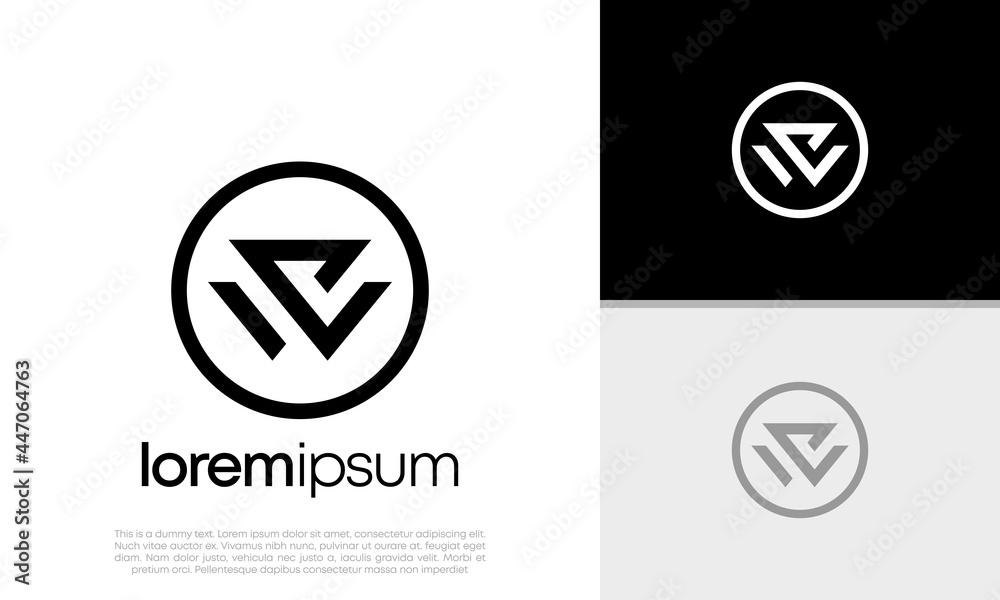 Initials W logo design. Initial Letter Logo. Initials W logo design. Initial Letter Logo.
