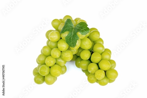 grapes isolated on white