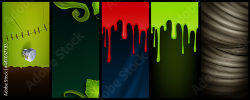 set of graphics for halloween