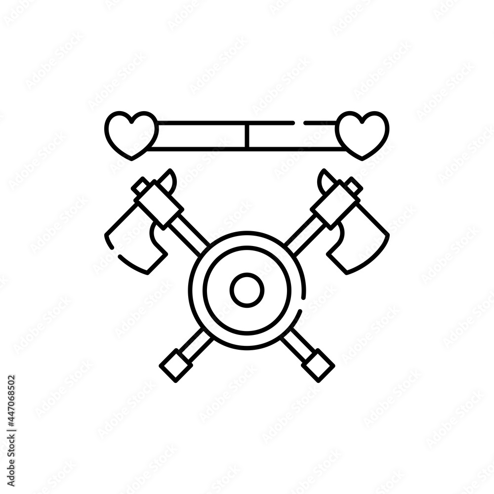 Role Playing game olor line icon. Computer games genres. Pictogram for web page, mobile app, promo. Role Playing game olor line icon. Computer games genres. Pictogram for web page, mobile app, promo.