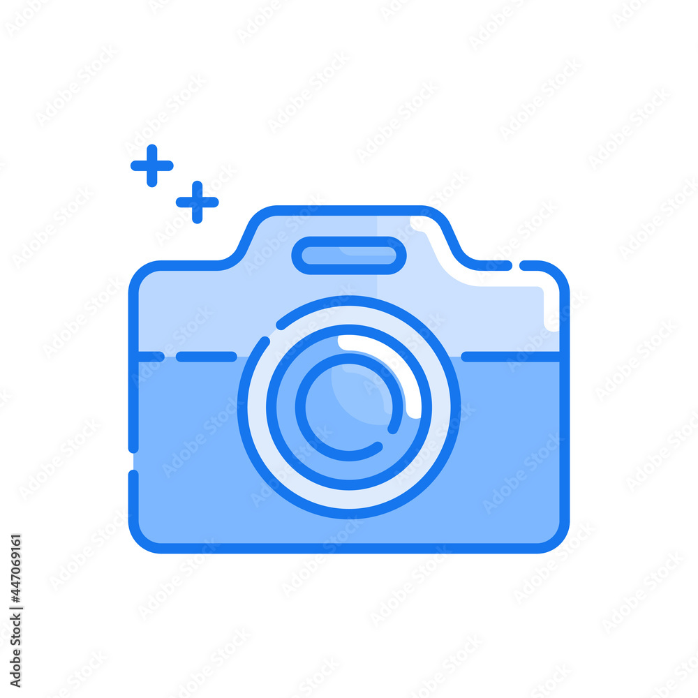 Camera vector blue colours icon style illustration. EPS 10 file Camera vector blue colours icon style illustration. EPS 10 file