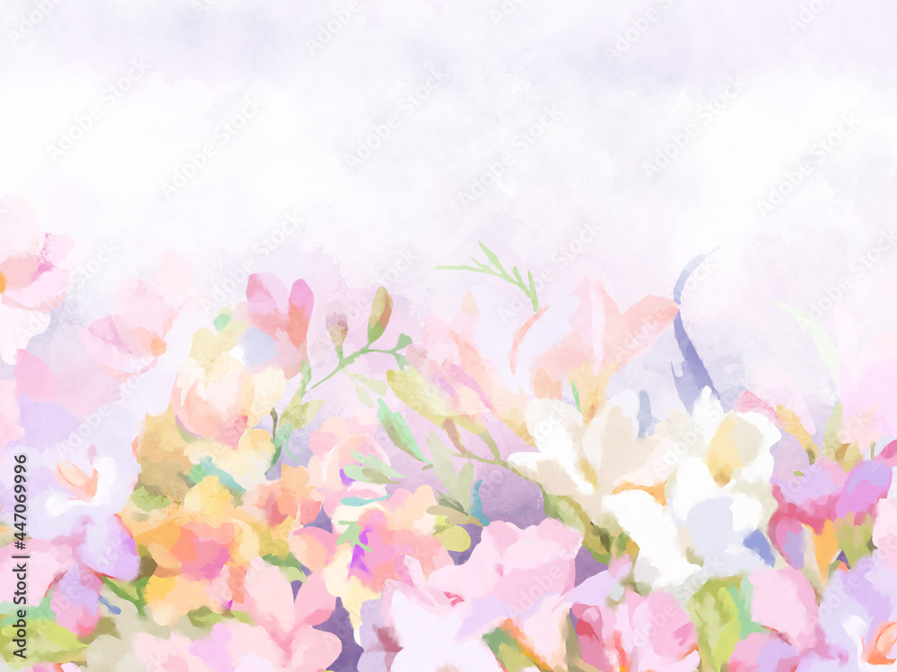 Beautiful watercolor wedding roses and peony flowers Beautiful watercolor wedding roses and peony flowers